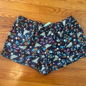 Patagonia Baggies Women’s Floral Butterfly Print Shorts size L
